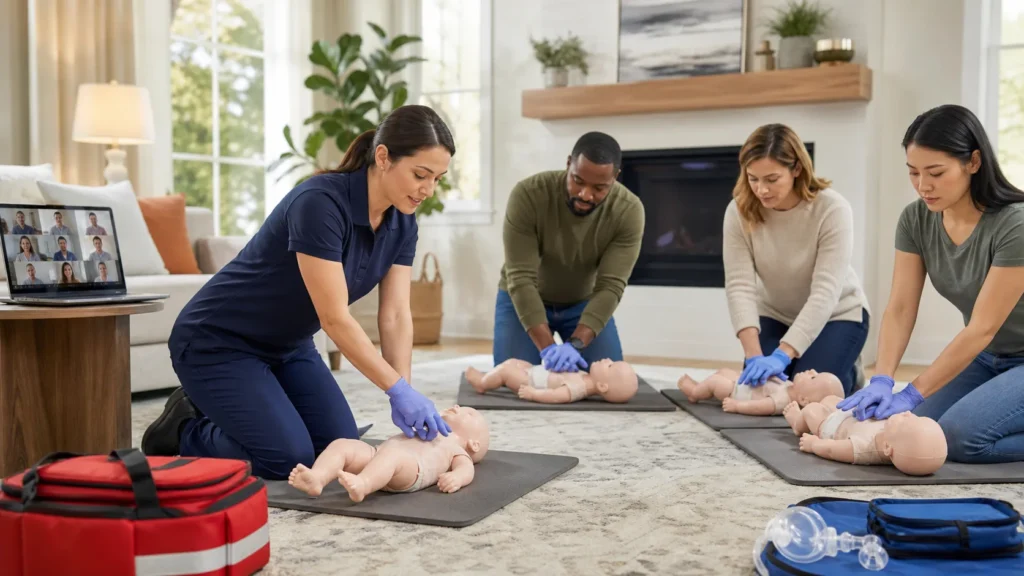 Raleigh, NC Infant CPR Class Formats: In-Home, Group, or Hybrid